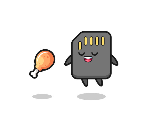 可爱的sd卡漂浮而动心图片下载