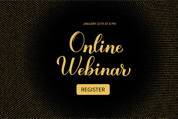 在线网络研讨会公告横幅遥远图片下载