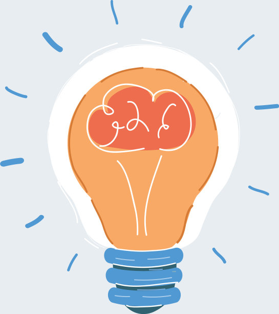 大脑灯泡图片下载