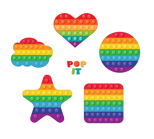 抗压力玩具集感官pop它在手中图片下载
