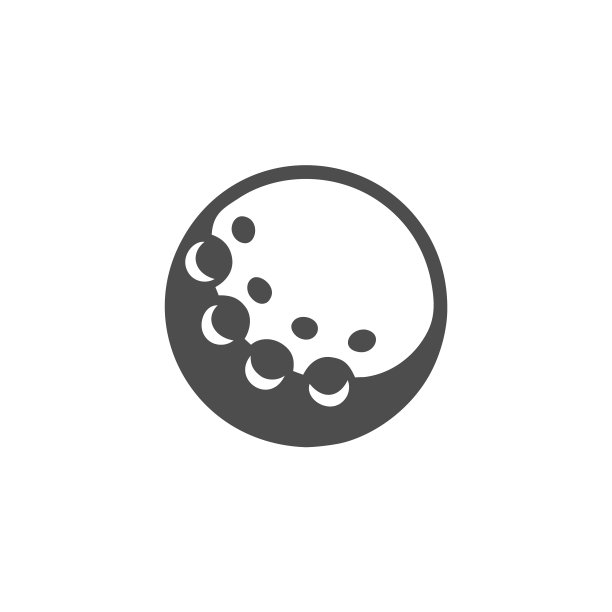 黑白高尔夫球图标图片下载
