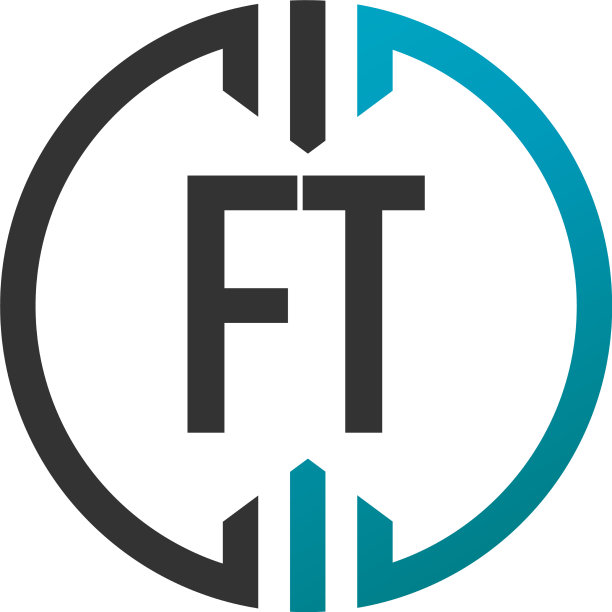 首字母ft圈简单的创意标志图片下载