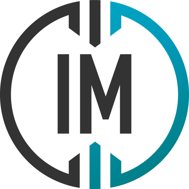 首字母im圈简单的创意标志图片下载