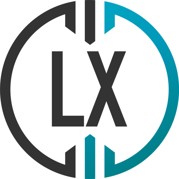 首字母lx圆简单的创意标志图片下载