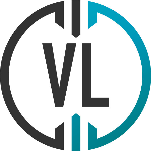 首字母vl圆圈简单的创意标志图片下载