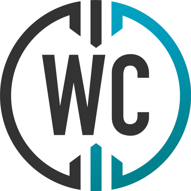 首字母wc圈简单创意的标志图片下载
