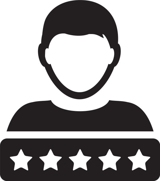 社会信用系统男性的星级图标图片下载