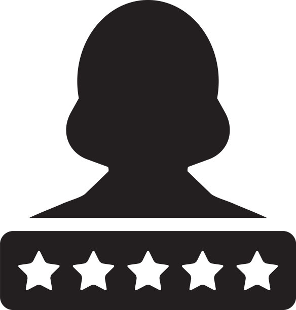 社会信用系统女性的星级图标图片下载