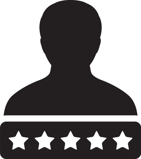 社会信用系统男性的星级图标图片下载