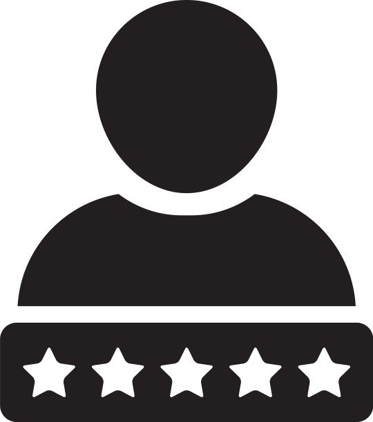 社会信用图标5星评级男性用户图片下载