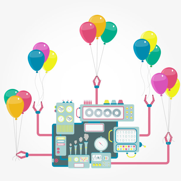 机和气球图片下载