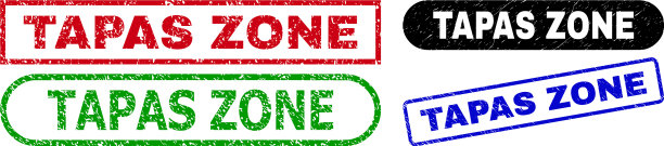 塔帕斯区矩形邮票与橡胶风格图片下载