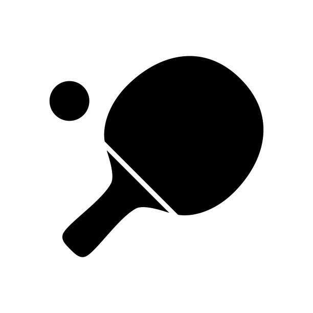 乒乓球图标上的乒乓球图标图片下载
