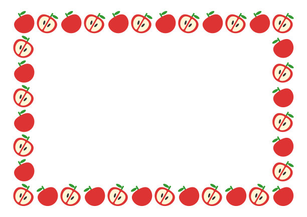苹果模式框架。五颜六色的设计。矢量插图。图片下载