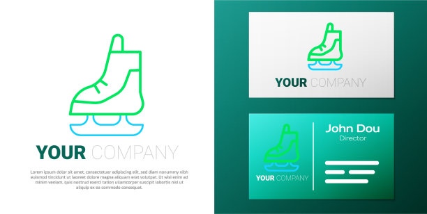 线溜冰图标孤立在白色的背景冰图片下载