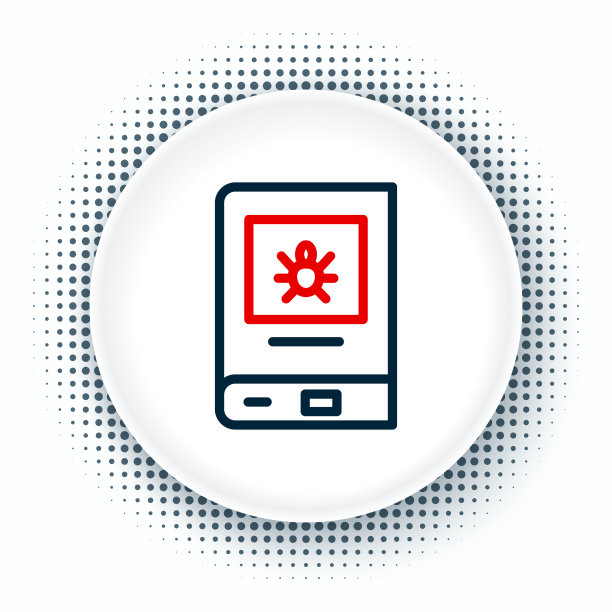 行书关于昆虫图标隔离在白色图片下载