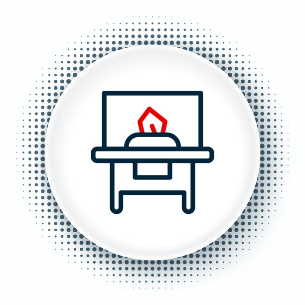 线玻璃橱窗为展品图标隔离图片下载