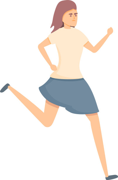 运行疏散图标卡通风格图片下载