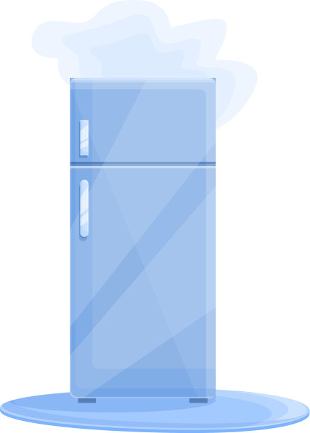人冰箱维修图标卡通风格图片下载
