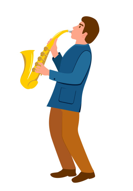 有萨克斯管风格的人图片下载