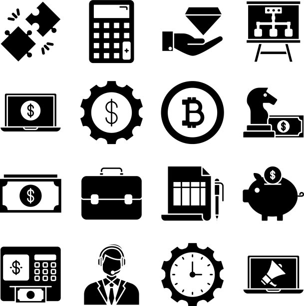 金融符号图标包图片下载