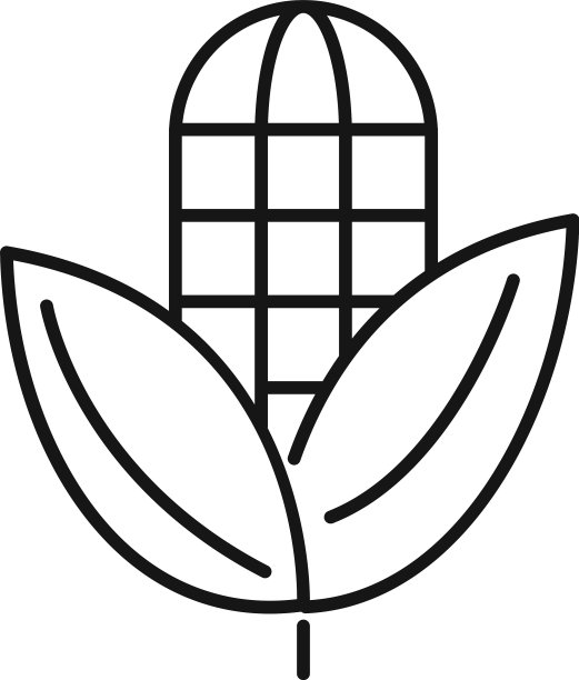 农场玉米图标轮廓风格图片下载