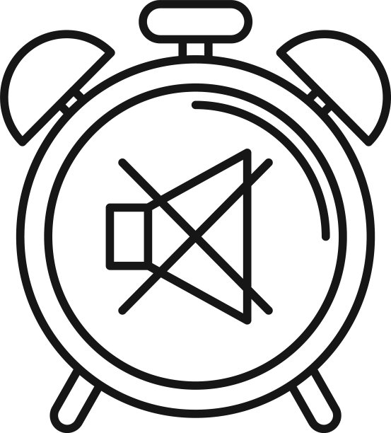 无闹钟图标轮廓样式图片下载
