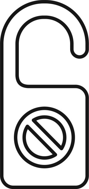 门标签图标轮廓风格图片下载