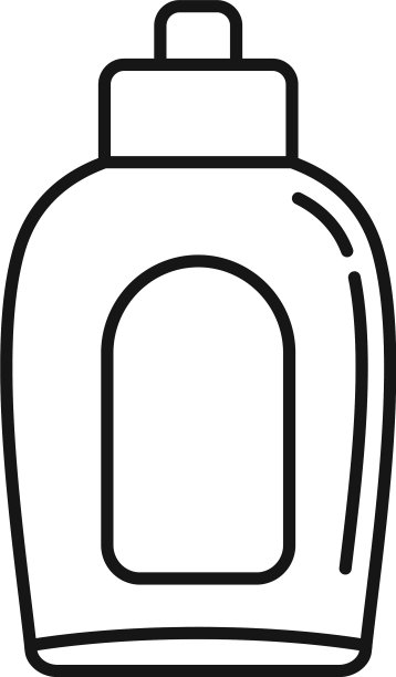 软化剂漂白剂图标轮廓风格图片下载