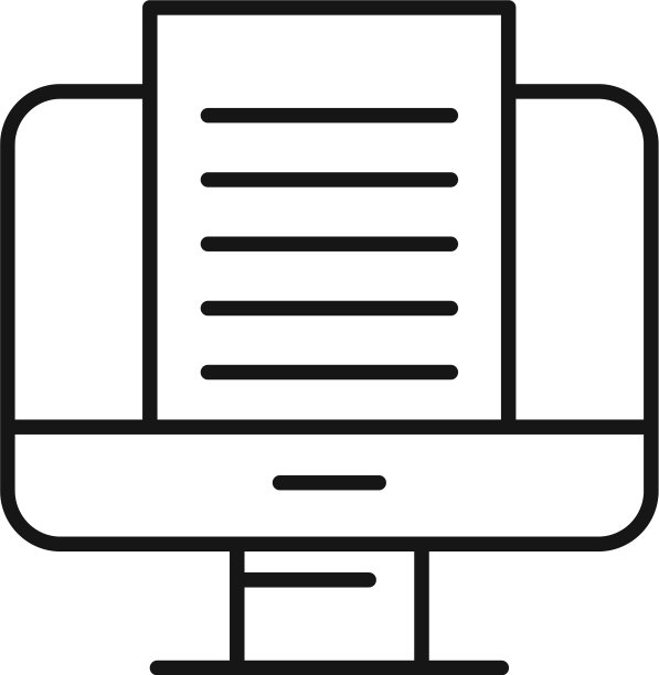 家庭办公文件图标轮廓风格图片下载