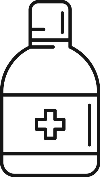 消毒液分配器图标轮廓样式图片下载