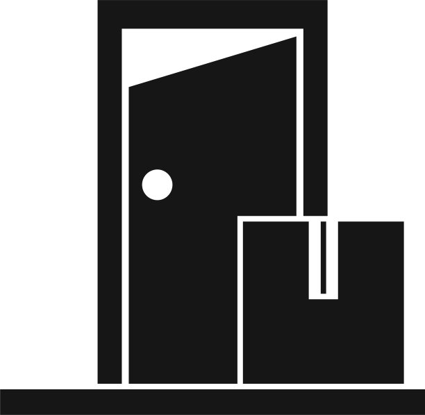 送货上门的图标风格简单图片下载