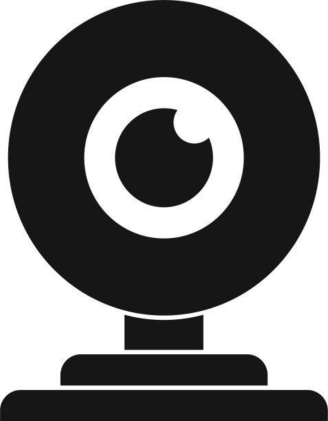 网络摄像头图标风格简单图片下载