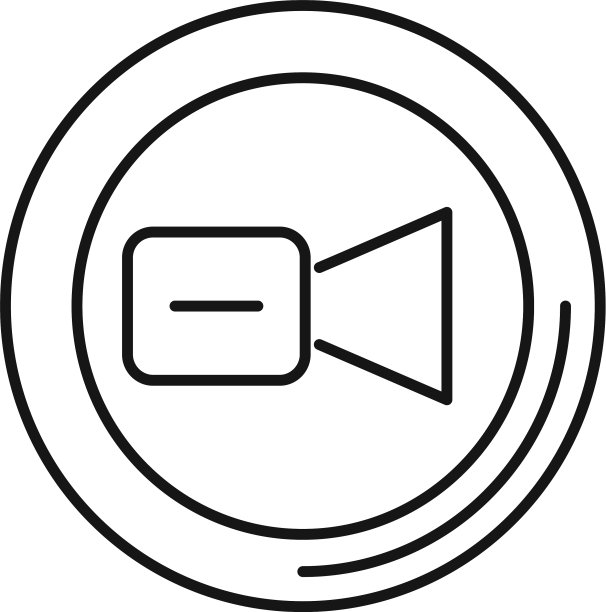 视频通话Logo图标轮廓样式图片下载