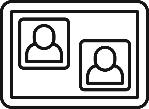 应用程序平板视频通话图标大纲风格图片下载