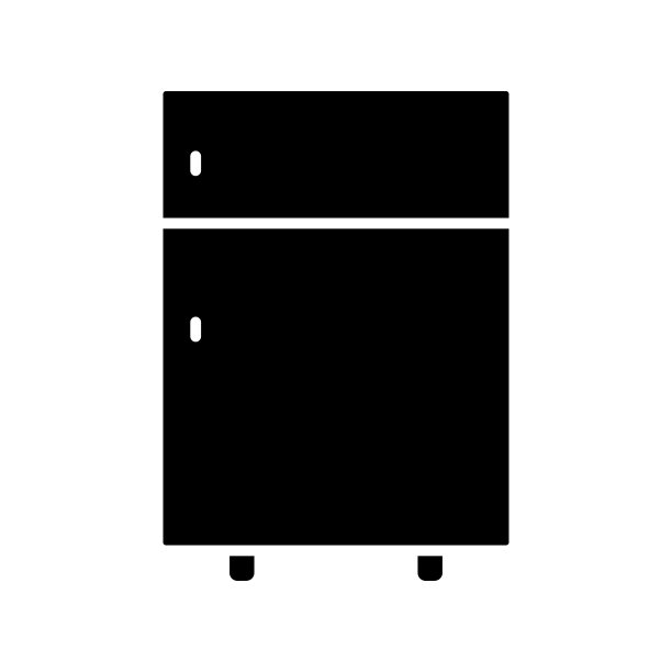 冰箱设计字形图标风格简单图片下载