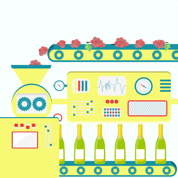 工业生产香槟图片下载