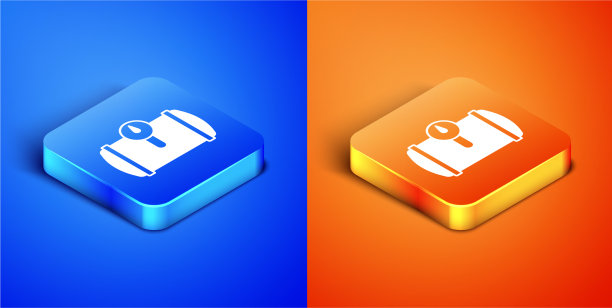 等距油箱的车辆图标隔离图片下载