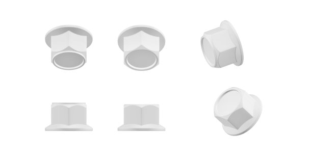 六角帽模型图片下载