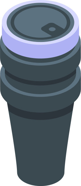 家热杯图标等距风格图片下载