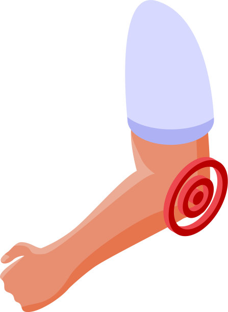 关节炎肘图标等距风格图片下载