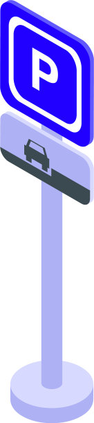 付费停车模式图标等距风格图片下载