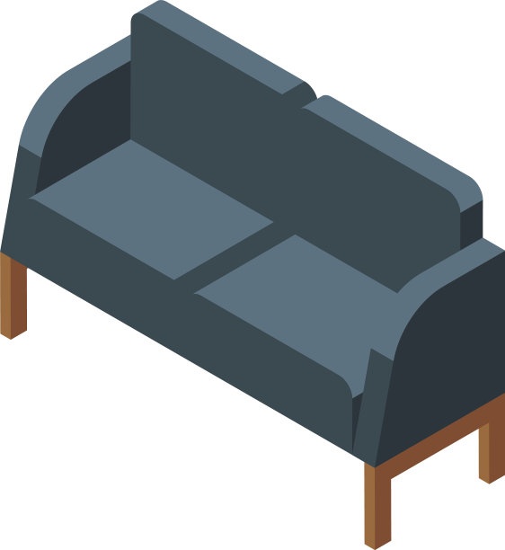 房间沙发图标等距风格图片下载