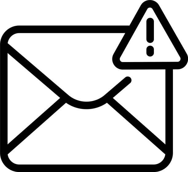 黑名单重要邮件图标大纲风格图片下载