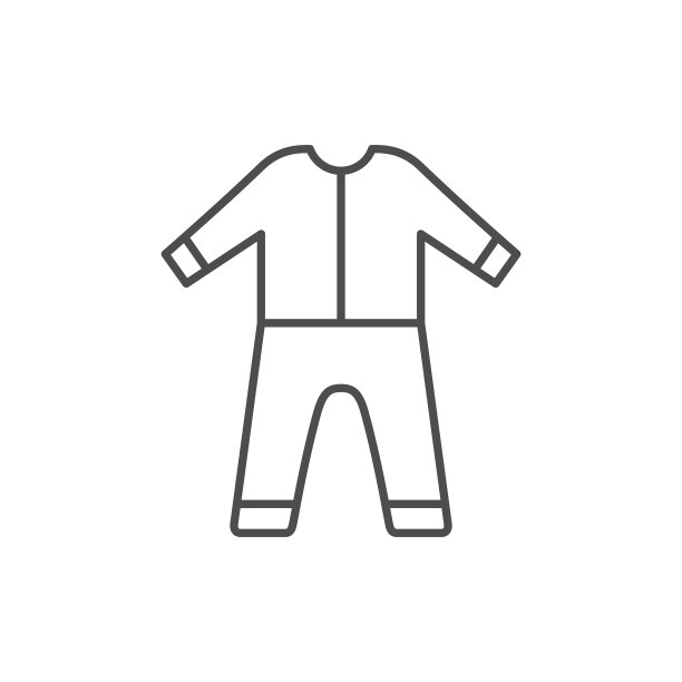 睡衣或睡衣线轮廓图标图片下载