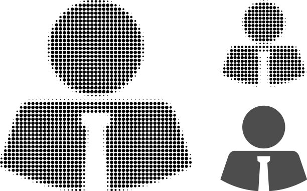 先生半色调点图标图片下载