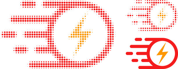 电火花半色调点图标图片下载