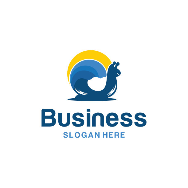 蜗牛波太阳标志设计图片下载