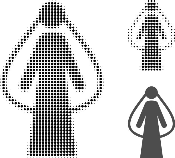 新娘半色调点图标图片下载