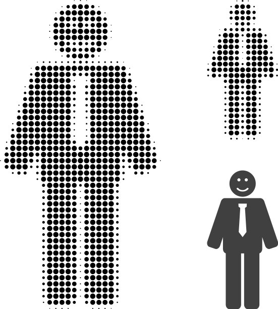 快乐老板半色调点图标图片下载